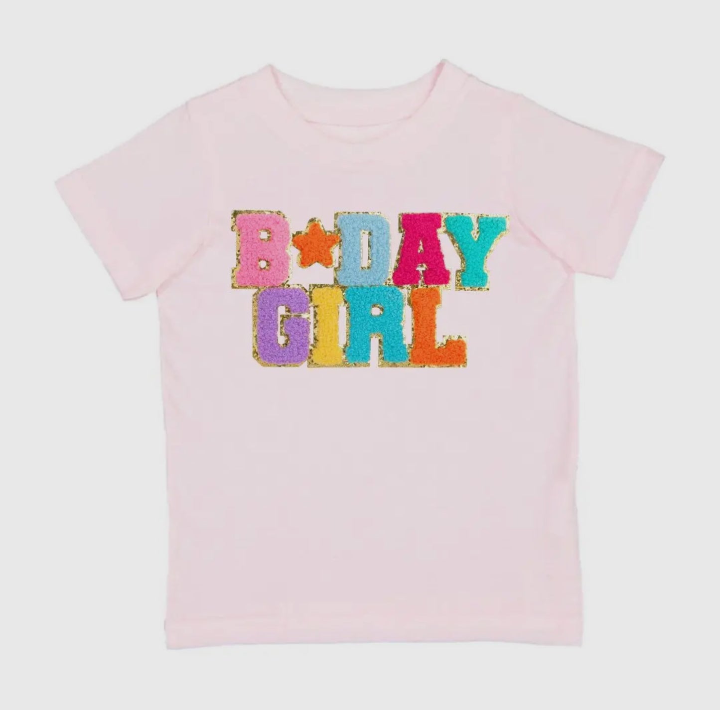 Birthday Girl Patch Short Sleeve T-Shirt