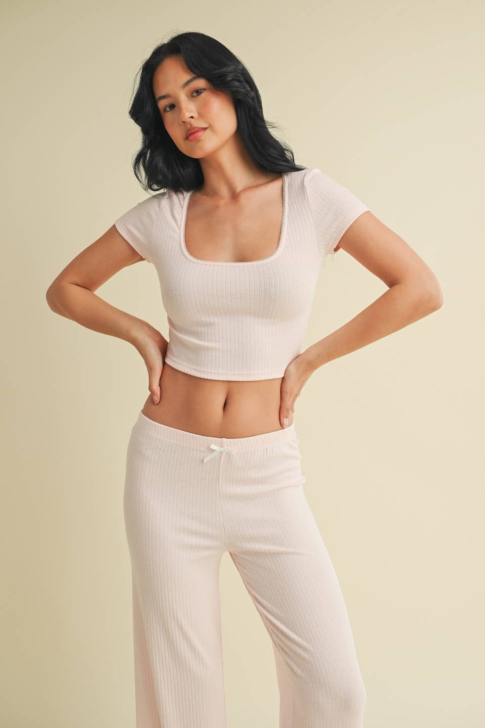 Pointelle Lounge Tee