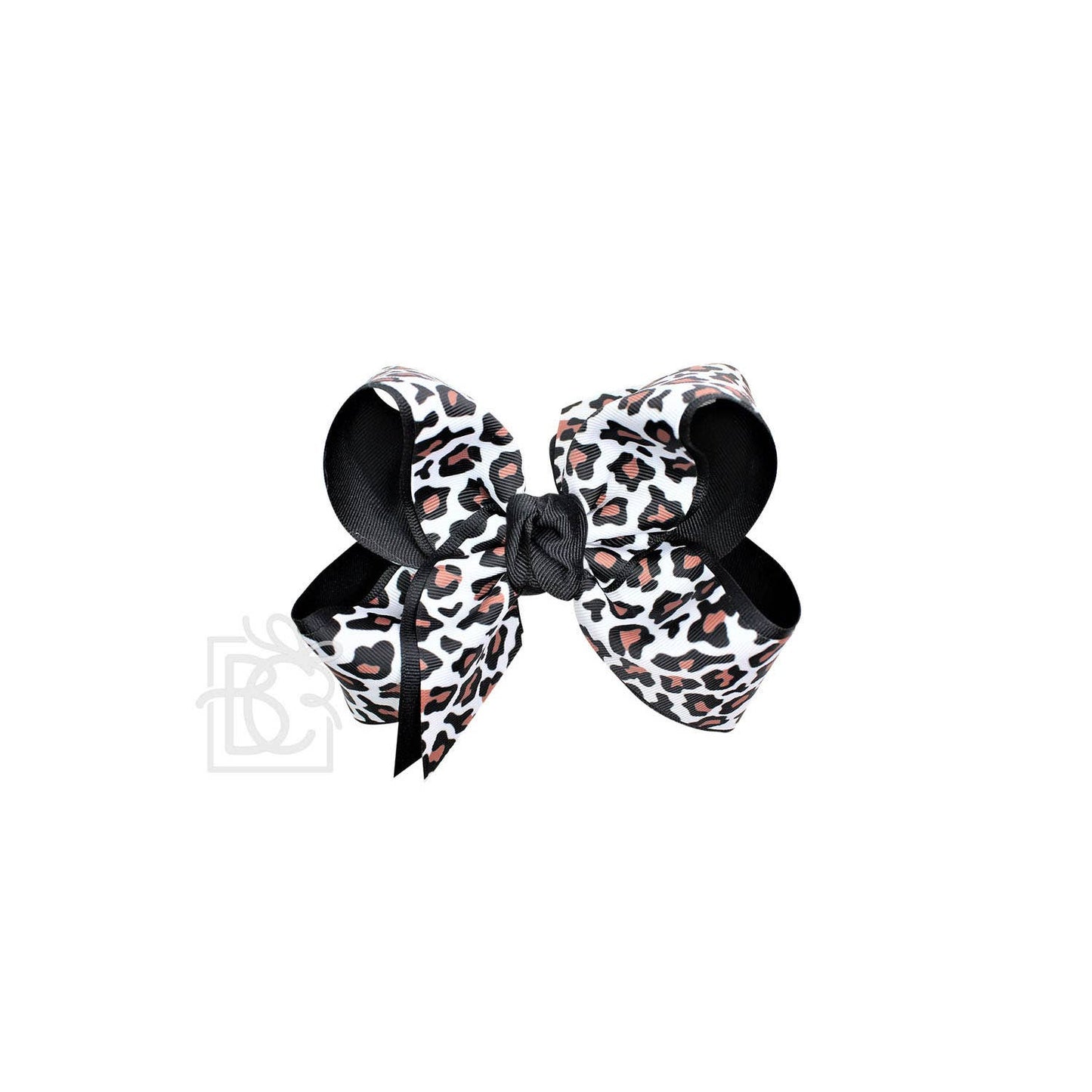 LAYERED LEOPARD BOW ON CLIP