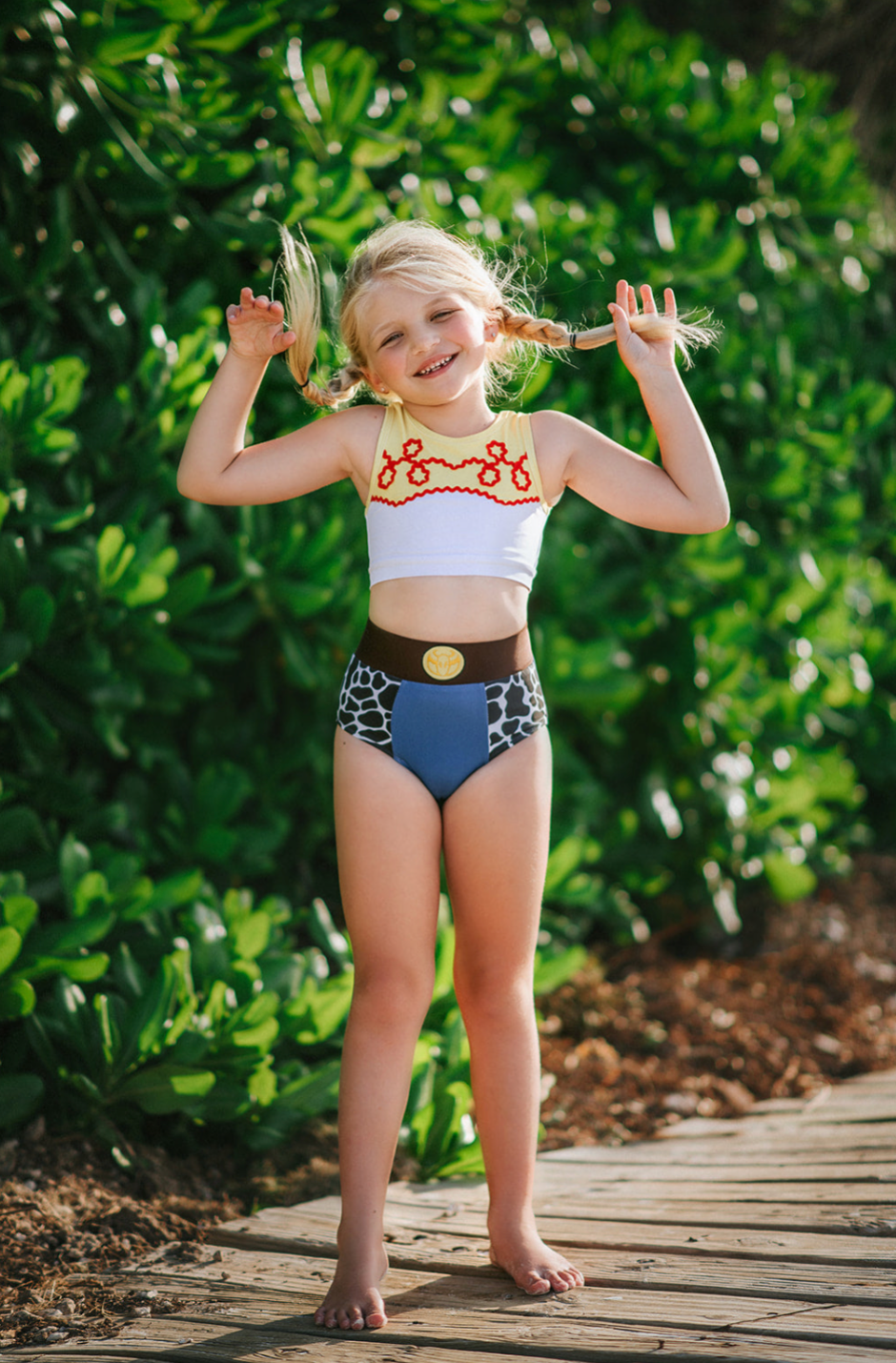 Cowgirl 2 Piece swimsuit with SPF50 Sun Protection