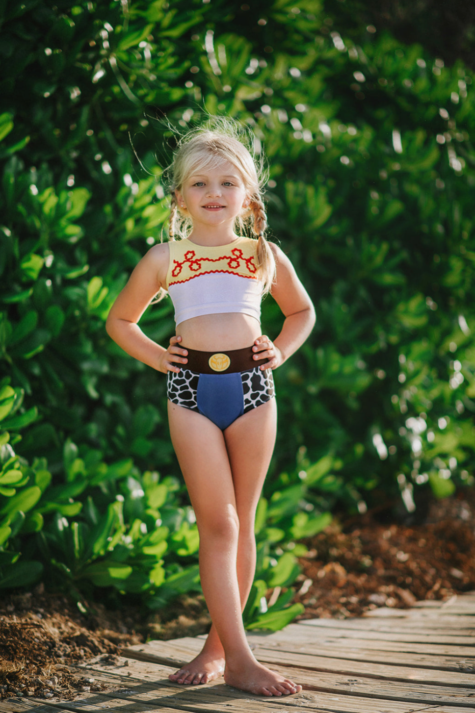Cowgirl 2 Piece swimsuit with SPF50 Sun Protection