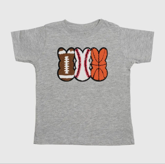 Sports Peeps Patch Easter Short Sleeve T-Shirt