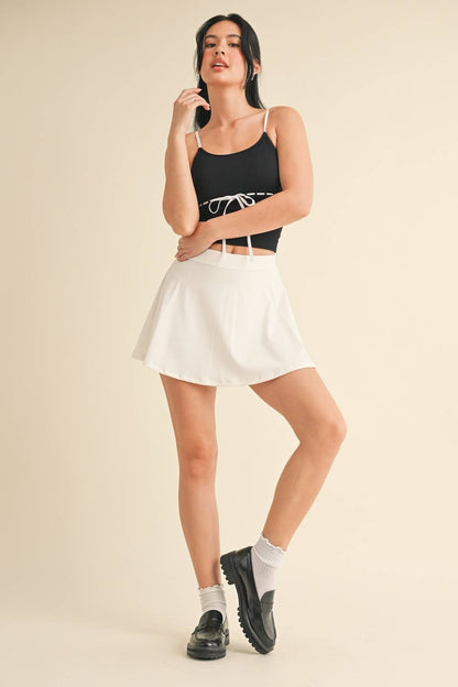 Front Ribbon Detail Tank Top