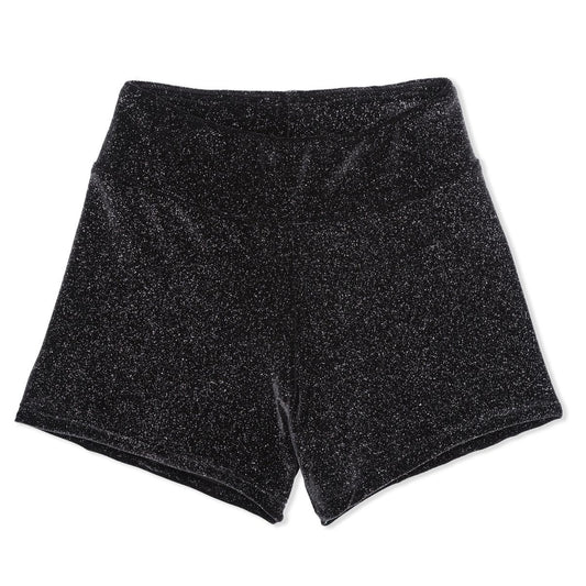 SPARKLY BLACK VELVET SHORT