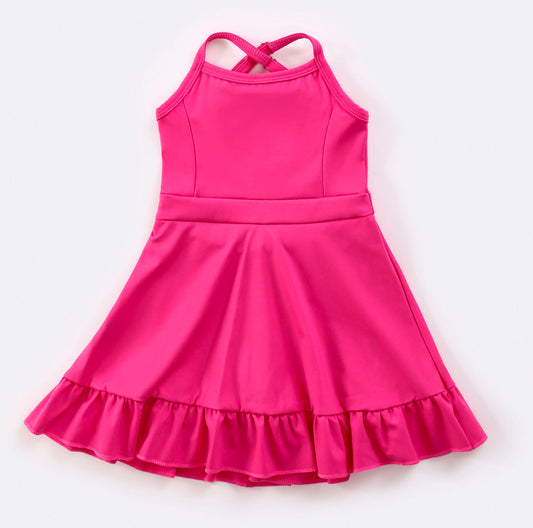Hot Pink Athletic Dress