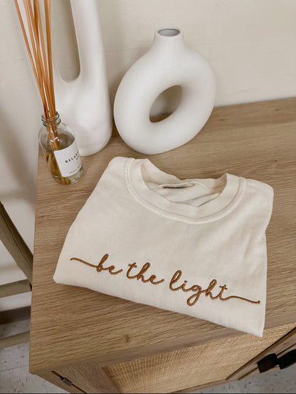 Embroidered Be The Light Tee