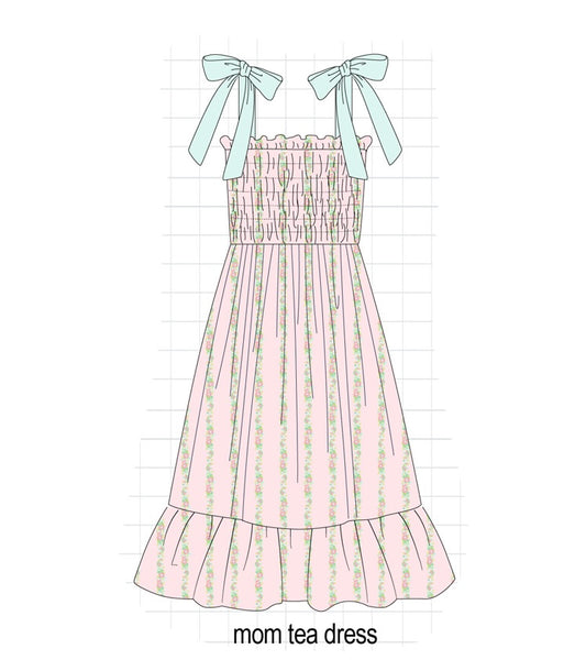 Pink & Mint Floral Women’s Dress
