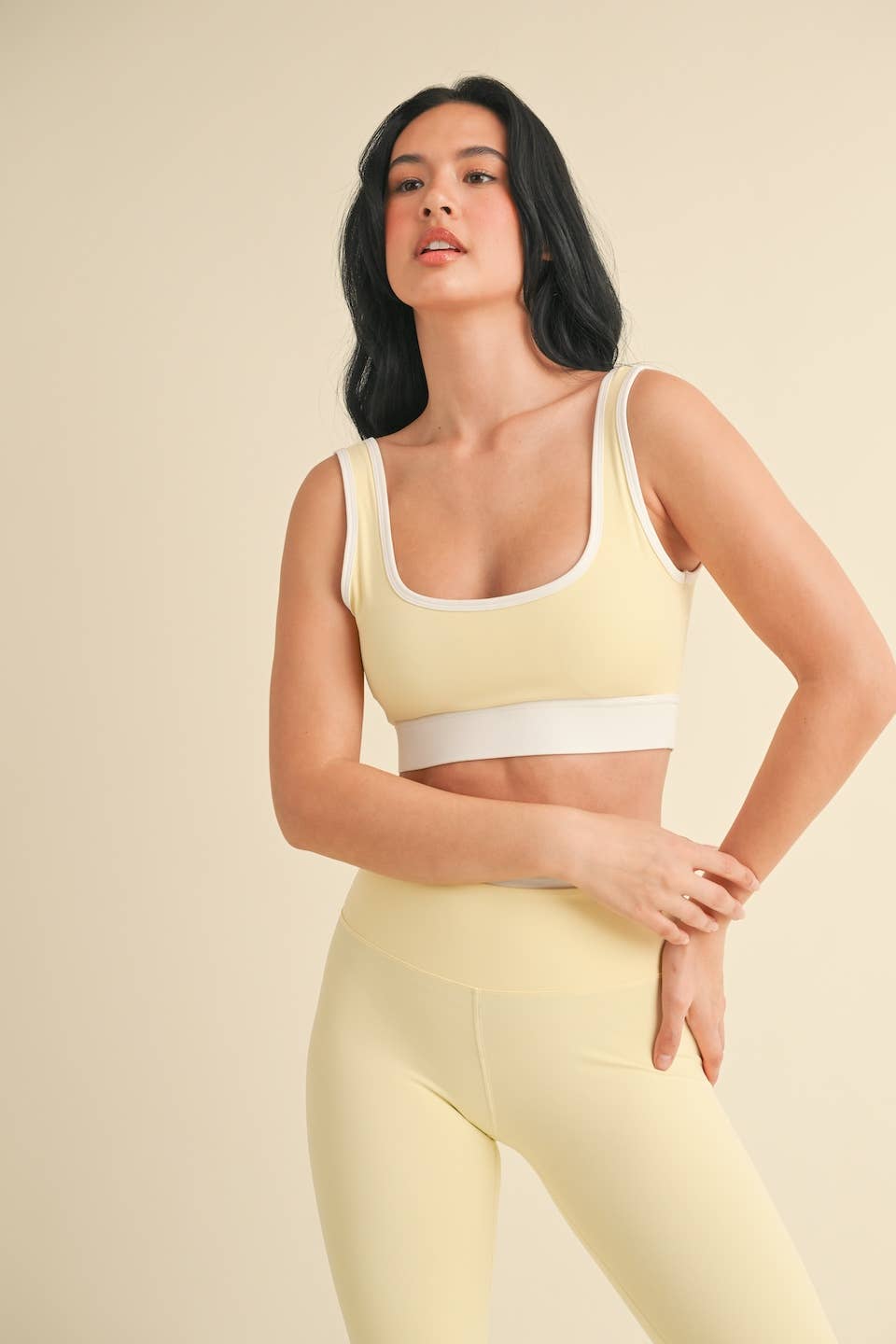 Contrast Binding Bra Top