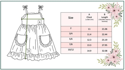 Girls Mint Gingham Ruffle Pocket Dress