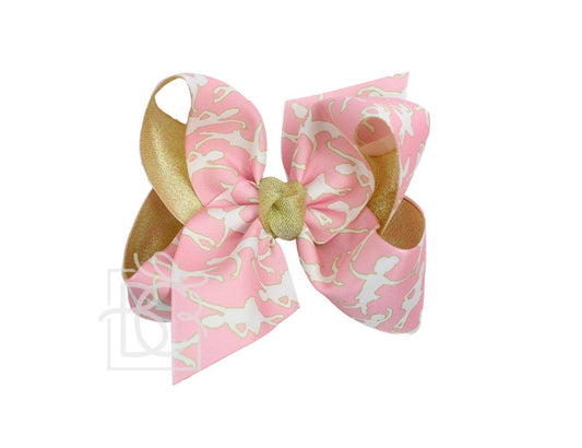 Layered Ballerina Bow on Alligator Clip