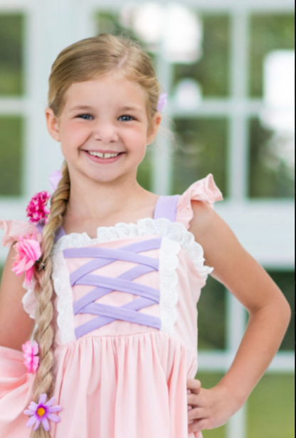 Girls Punzie Princess Everyday Dress