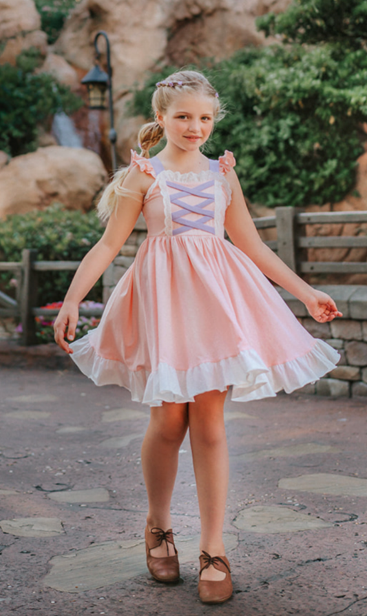 Girls Punzie Princess Everyday Dress